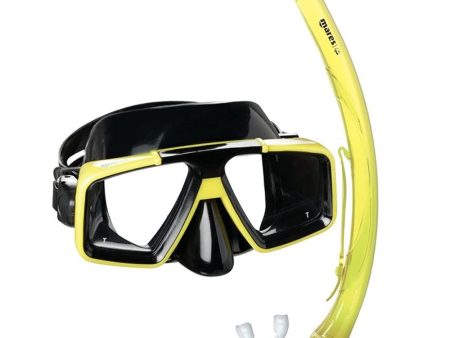 Mares Erwachsene Maske Plus Schnorchel Set Starfish 12 Tauchmaske, Yellow Black, One Size Cheap