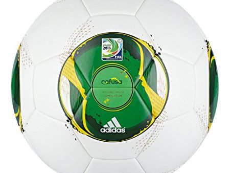 adidas Fußball FIFA Confed Cup 2013 Competition, White Vivid Yellow, 5, Z19716 Sale