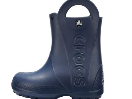 Crocs Handle It Rain Boot K, Unisex-Kinder Gummistiefel, Blau (Navy 410b), 22 23 EU Cheap