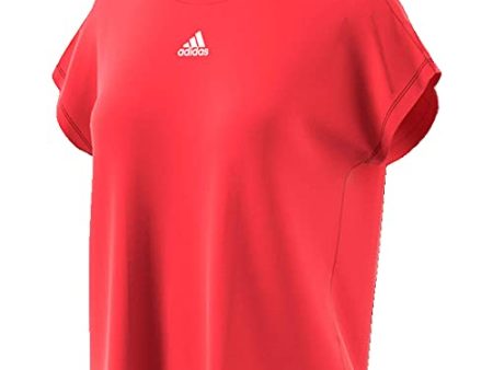 adidas Damen W MH 3S Tee T-Shirt, Rojglo Blanco, XL Supply