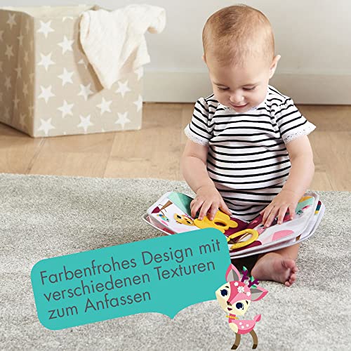 Tiny Love weiches Baby Stoffbuch, niedliches Lernspielzeug regt die Sinne an, inkl. Beißring, kleiner Hupe und kleinem Spiegel, Tiny Princess Tales Soft-Buch, mehrfarbig For Cheap