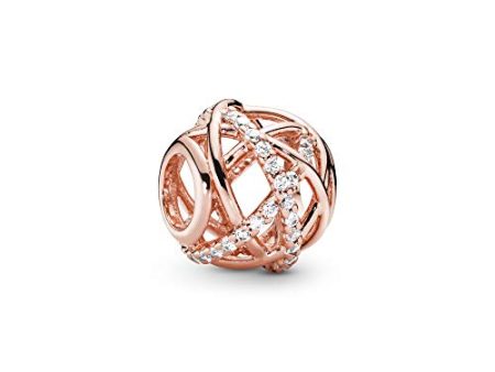 Pandora Unisex Openwork Abstract Rose Charm Online Sale