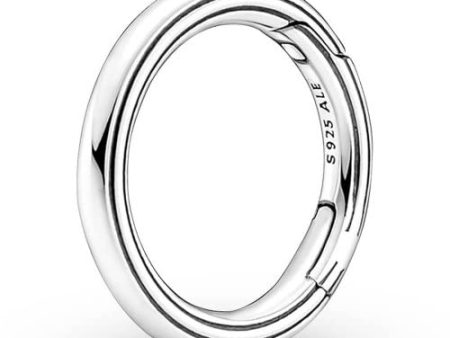 Pandora Unisex Sterling Silver Round Connector Cheap