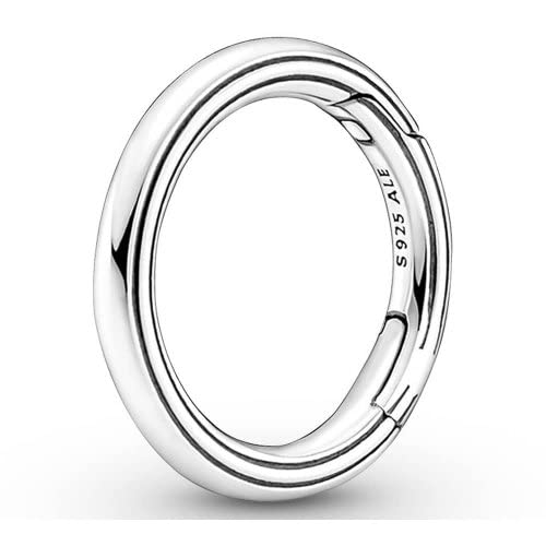 Pandora Unisex Sterling Silver Round Connector Cheap