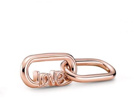 Pandora 14K Rose Gold-Plated Word Link Fashion