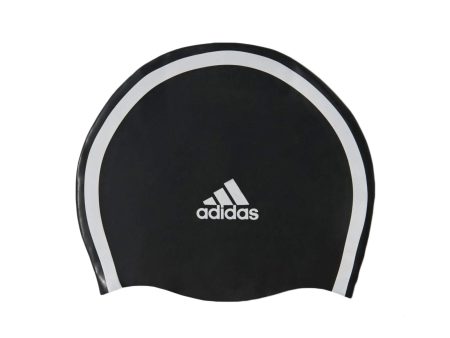 adidas Herren Badekappe Silicone 3 Stripes 1 Piece, Black Wht, NS Online