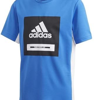 adidas Kinder Bold T-Shirt, Blue White, 104 For Discount