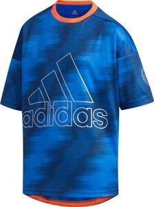 adidas Kinder T-shirt-FM2893 T-Shirt, Blue, 128 Fashion