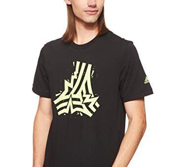 adidas Herren Tgo Grfx Logo T-Shirt, Black, XS on Sale