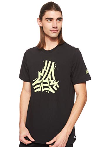 adidas Herren Tgo Grfx Logo T-Shirt, Black, XS on Sale