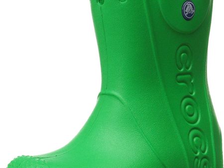 Crocs Handle It Rain Boot K, Unisex-Kinder Gummistiefel, Grün (Grass Green 3e8), 28 29 EU Discount