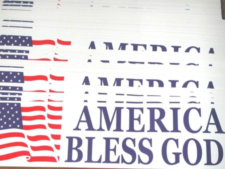 America Bless God Bumper Sticker Online now