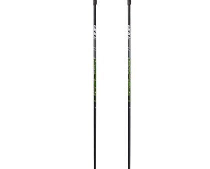 Leki Unisex Leki Carbon 14 S Poles - Anthracite White Yellow Cyan Size 120 on Sale