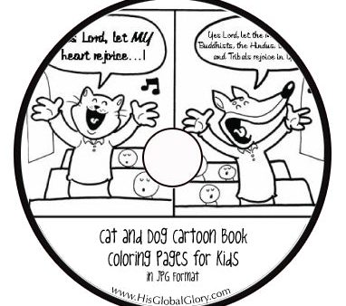 101 Differences Between Cats and Dogs:  B&W Coloring Pages - CD Sale