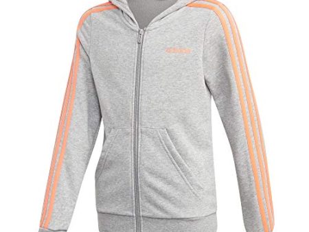 Adidas Kids Yg E 3S Fz Hd Sweatshirt For Cheap