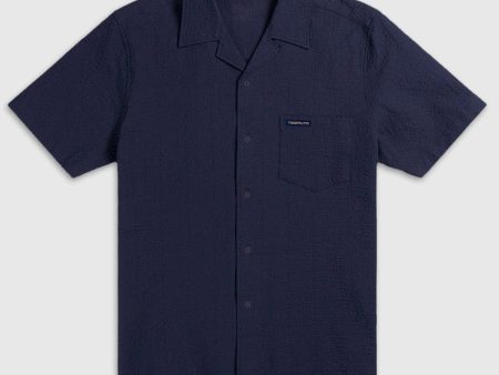 Seersucker Button Up For Cheap