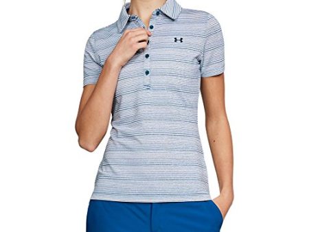 Under Armour Womens Under Armour Women Zinger Short Sleeve Novelty Polo, Blue (Moroccan Blue), X-Sma Cheap