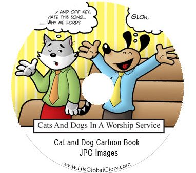 101 Differences Between Cats and Dogs:  Color Cartoons - CD Cheap