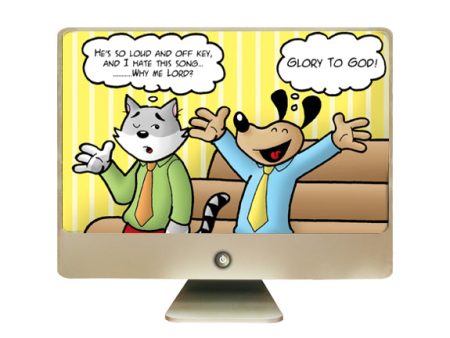 101 Differences Between Cats and Dogs:  Color Cartoons - Download Sale