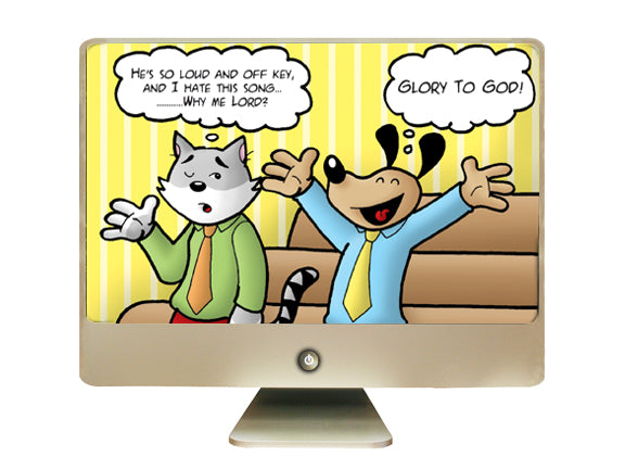 101 Differences Between Cats and Dogs:  Color Cartoons - Download Sale