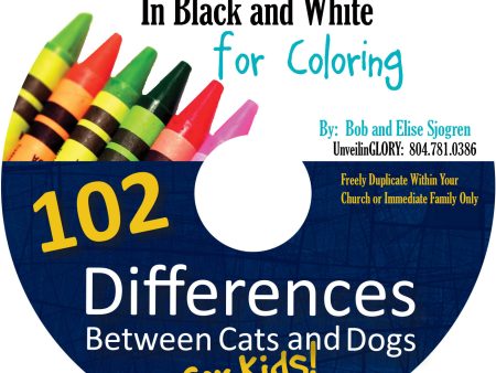 102 Differences Between Cats and Dogs for Kids:  B&W Coloring Pages - Download Discount