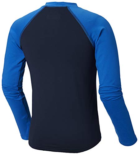 Columbia Langärmliges Sonnenschutz Shirt für Kinder, Sandy Shores Long Sleeve Sunguard, Polyester, Blau (Collegiate Navy, Super Blue), Größe: M, 1833151 Discount