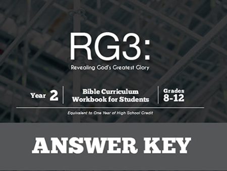 Homeschool Curriculum: High School Year 2-RG3 Answer Key Supply