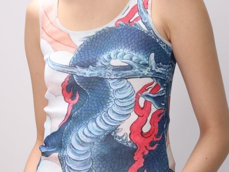 WATER DRAON PRINT ST NETTING TANK TOP Online