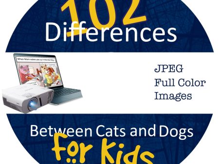 102 Differences Between Cats and Dogs:  Color Cartoons - Download Supply