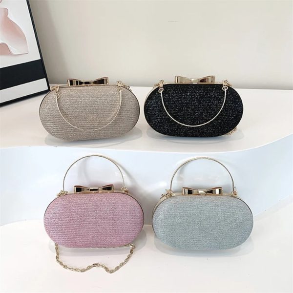 Luxury High Brand Design Women Evening Bag Party Banquet Glitter Bag For Ladies Wedding Clutch Handbag Shoulder Bag Chain Bolsas Online Hot Sale