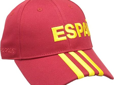 Adidas Unisex Adidas Erwachsene Cap Cf 3-Stripes Spain, Power Red, One Size Fm Hat For Discount