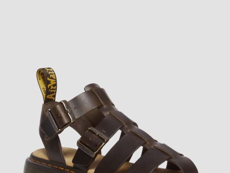 Garin Brando Leather Sandals Cheap