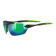 uvex sportstyle 203 - Sportbrille für Damen und Herren - verspiegelt - druckfreier Tragekomfort & perfekter Halt - black matt green - one size Online Sale