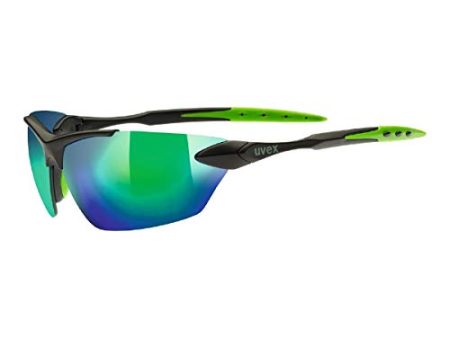 uvex sportstyle 203 - Sportbrille für Damen und Herren - verspiegelt - druckfreier Tragekomfort & perfekter Halt - black matt green - one size Online Sale