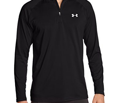 Under Armour Herren Tech 1 4 Zip Top, Schwarz WeiÃŸ, S Fashion