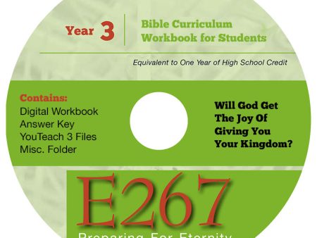 Homeschool Curriculum: High School Year 3-E267 Workbook on CD Fashion