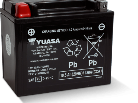 Yuasa YTX12 Maintenance Free AGM 12-Volt Battery on Sale