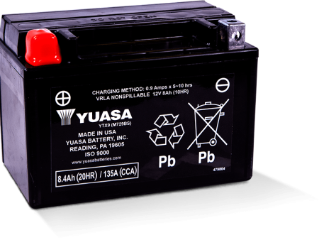 Yuasa YTX9 Maintenance Free AGM 12-Volt Battery For Sale