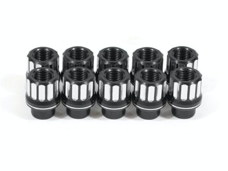 BMR 05-14 Ford Mustang Lug Nut Kit 5 8-18 RH Flange 12-pt Aluminum Set of 10 Online Sale