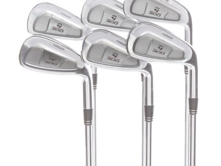 TaylorMade 300 Forged Steel Mens Right Hand Irons 5-PW Regular - FCM 5.0 Rifle Flighted Hot on Sale