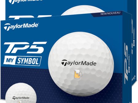 TaylorMade TP5 MySymbol Golf Balls - Double Dozen - Ltd Edition Beer Balls Fashion